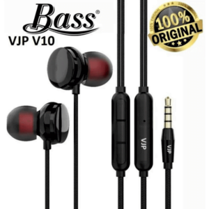 VJP V10 High Quality Stereo Deep Bass Earphone