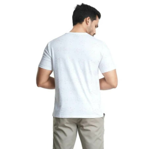 Moose Comfort Fit Crew Neck T-Shirt for Men in White Colour
