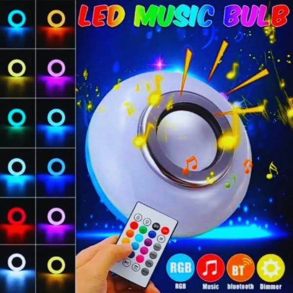 12W LED Music Light Bulb