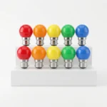 1W LED B22 Color Bulb Vesak Lights - Image 3